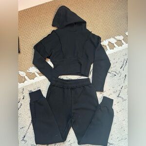 Girls Size 10 Black Sweat Set